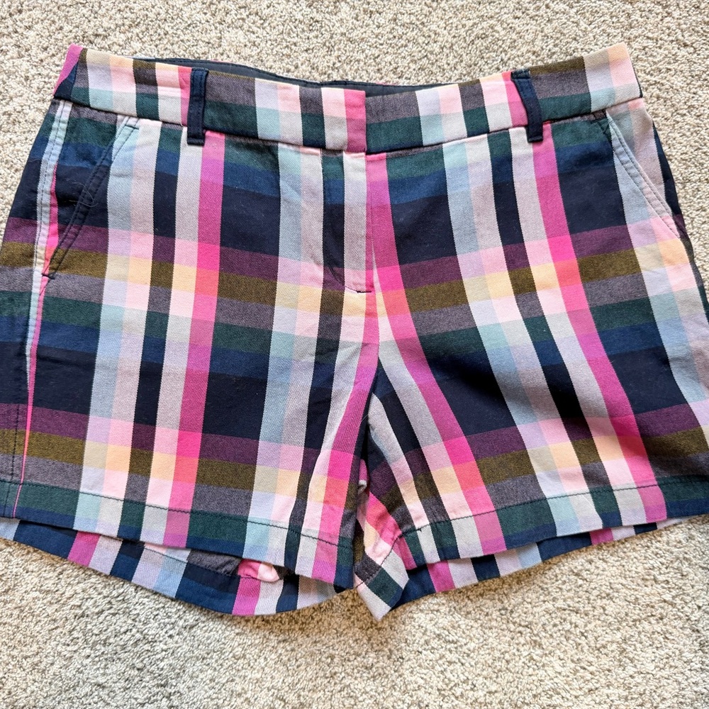 J. Crew‎ Multicolor Plaid Women's Shorts